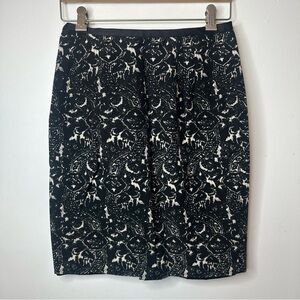 Talbots Women’s Formal Black & White Lined Pencil Skirt Size 2